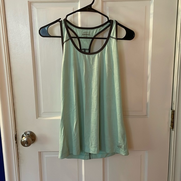 Bundle of BCG light teal and grey athletic racer back tanks - Picture 2 of 7